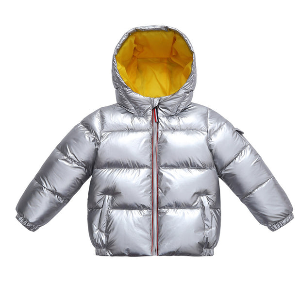 Children's shiny down jacket winter down jacket